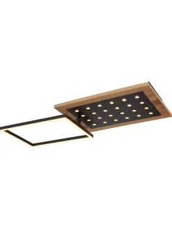 Globo lighting Decken- & Hängeleuchten<LED-Deckenleuchte in Hellbraun - (B)63,5 x (H)8,5 x (T)27,7 cm