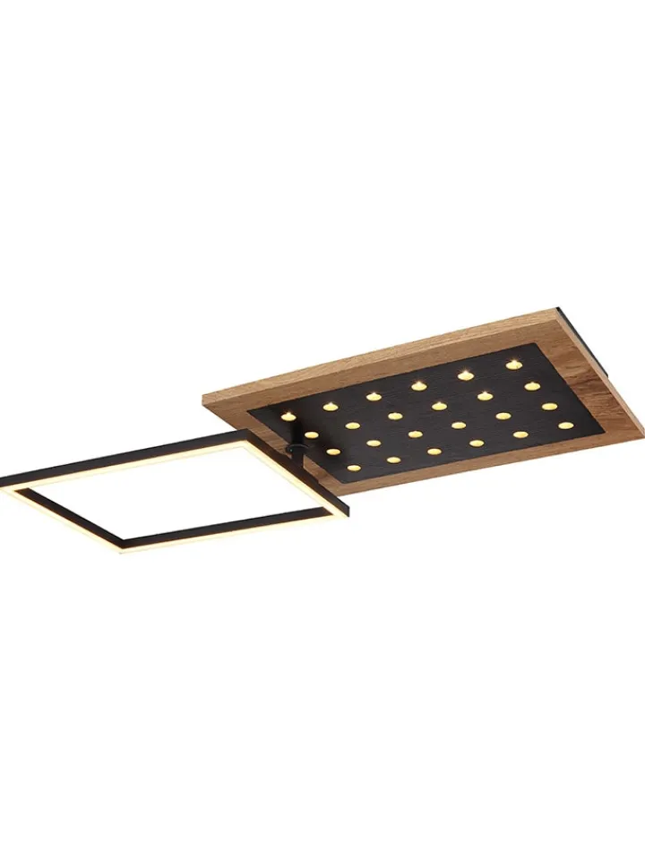 Globo lighting Decken- & Hängeleuchten<LED-Deckenleuchte in Hellbraun - (B)63,5 x (H)8,5 x (T)27,7 cm