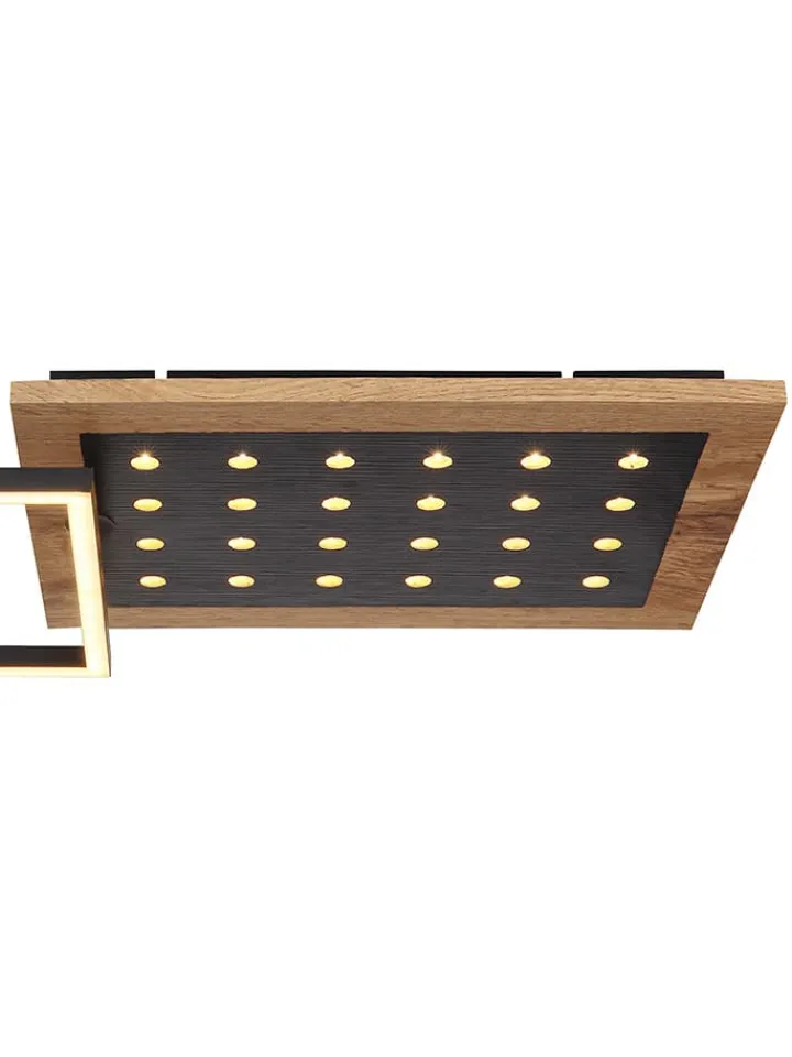 Globo lighting Decken- & Hängeleuchten<LED-Deckenleuchte in Hellbraun - (B)63,5 x (H)8,5 x (T)27,7 cm