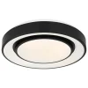 Globo lighting Decken- & Hängeleuchten<LED-Deckenleuchte in Schwarz/ Weiß - (H)7,5 x Ø 38 cm