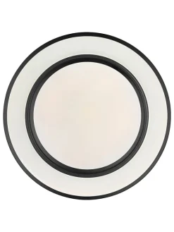 Globo lighting Decken- & Hängeleuchten<LED-Deckenleuchte in Schwarz/ Weiß - (H)7,5 x Ø 38 cm