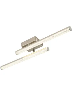 Globo lighting Decken- & Hängeleuchten<LED-Deckenleuchte "Kirina" in Silber - (B)50 x (H)8,4 x (T)7 cm