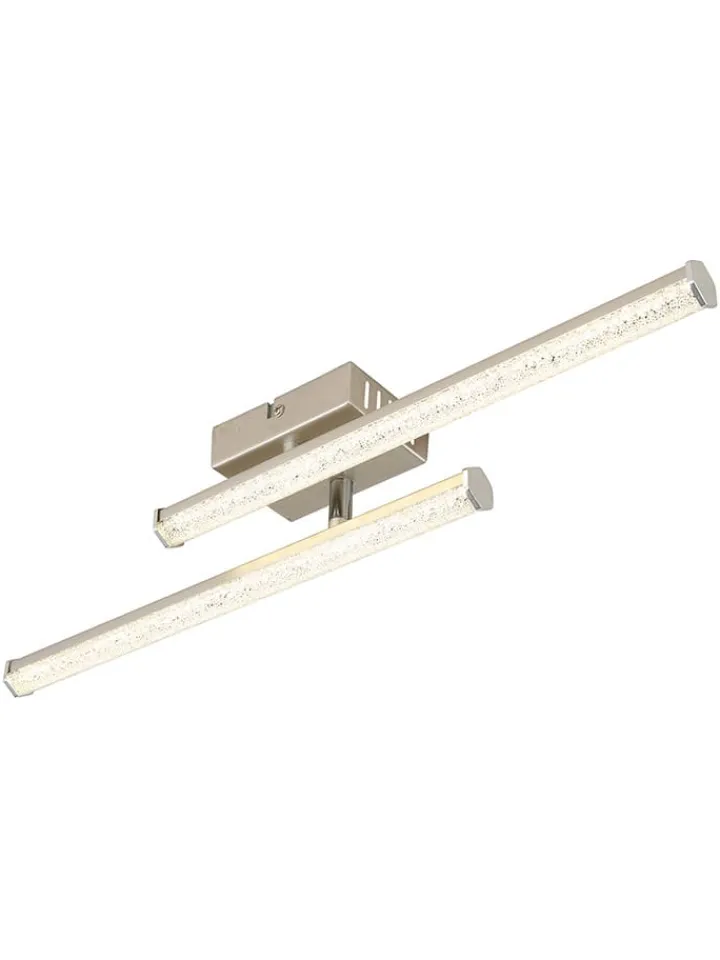 Globo lighting Decken- & Hängeleuchten<LED-Deckenleuchte "Kirina" in Silber - (B)50 x (H)8,4 x (T)7 cm