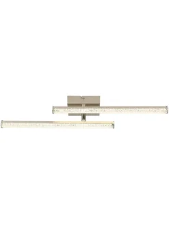Globo lighting Decken- & Hängeleuchten<LED-Deckenleuchte "Kirina" in Silber - (B)50 x (H)8,4 x (T)7 cm