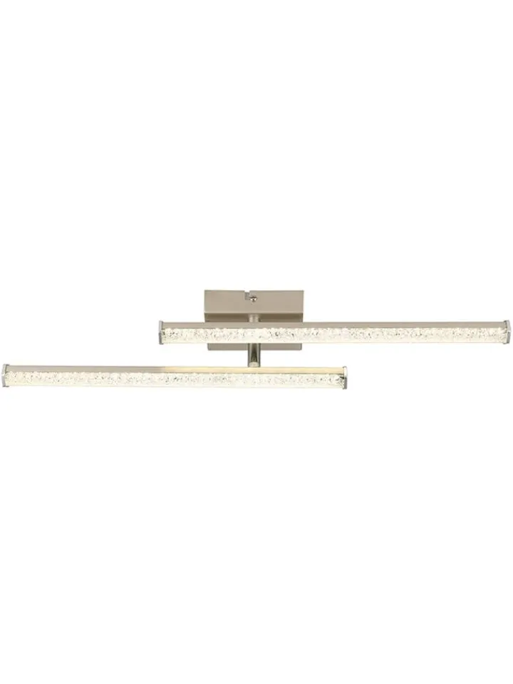 Globo lighting Decken- & Hängeleuchten<LED-Deckenleuchte "Kirina" in Silber - (B)50 x (H)8,4 x (T)7 cm