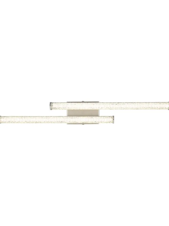 Globo lighting Decken- & Hängeleuchten<LED-Deckenleuchte "Kirina" in Silber - (B)50 x (H)8,4 x (T)7 cm