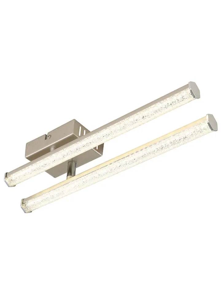 Globo lighting Decken- & Hängeleuchten<LED-Deckenleuchte "Kirina" in Silber - (B)50 x (H)8,4 x (T)7 cm