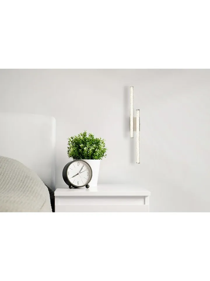 Globo lighting Decken- & Hängeleuchten<LED-Deckenleuchte "Kirina" in Silber - (B)50 x (H)8,4 x (T)7 cm