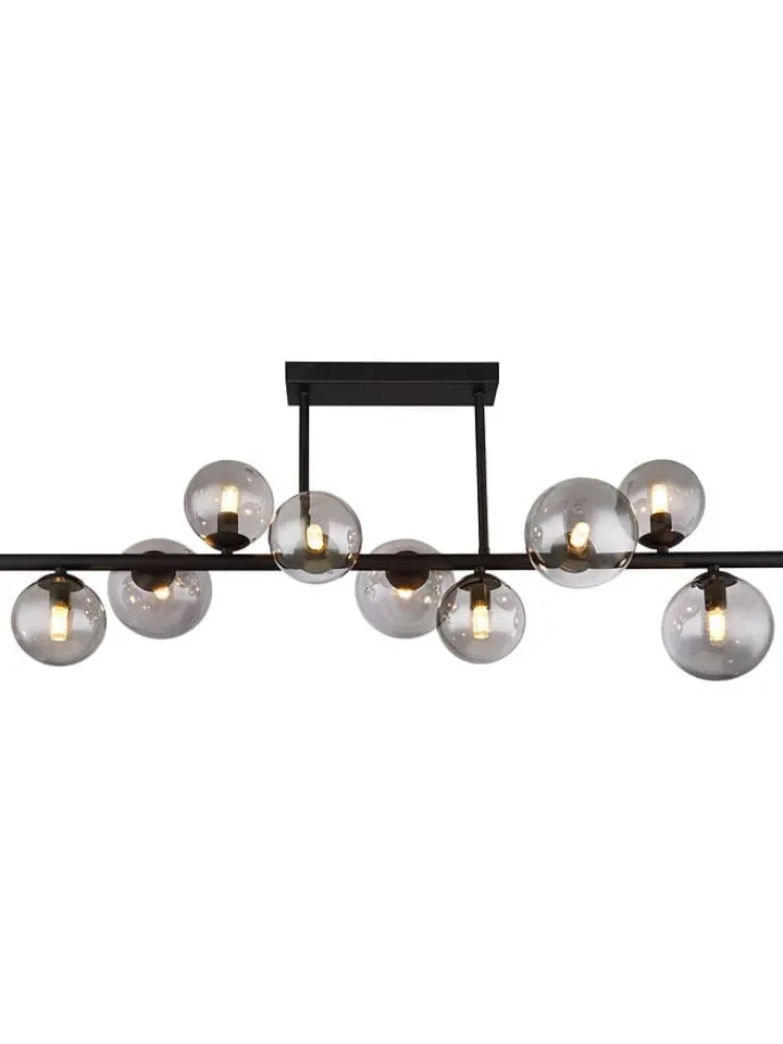 Globo lighting Decken- & Hängeleuchten<LED-Deckenleuchte "Riha" in Schwarz/ Grau - (B)87 cm