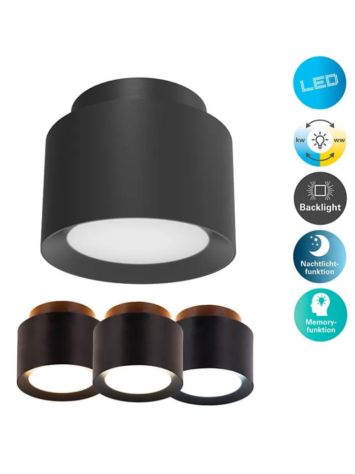 näve Decken- & Hängeleuchten<LED-Deckenspot "Trimes" in Schwarz - EEK E (A bis G)