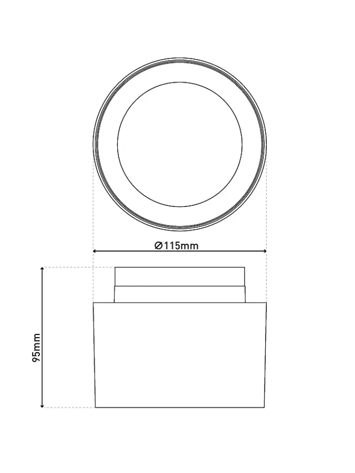 näve Decken- & Hängeleuchten<LED-Deckenspot "Trimes" in Weiß - EEK E (A bis G)