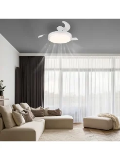 Globo lighting Klima & Haushalt<LED-Deckenventilator "Beliz" in Weiß - (H)27,5 x Ø 10,6 cm