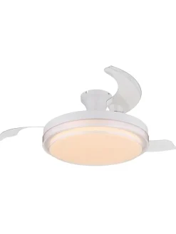 Globo lighting Klima & Haushalt<LED-Deckenventilator "Beliz" in Weiß - (H)27,5 x Ø 10,6 cm
