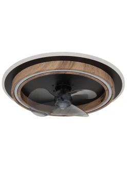 Globo lighting Klima & Haushalt<LED-Deckenventilator "Bozan" in Schwarz - (H)13,5 x Ø 50 cm