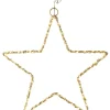 WellHome Wohndekoration<LED-Dekoanhänger in Gold - Ø 30 cm