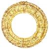 WellHome Wohndekoration<LED-Dekoanhänger in Gold - Ø 38 cm