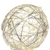 WellHome Wohndekoration<LED-Dekoanhänger in Silber - Ø 25 cm