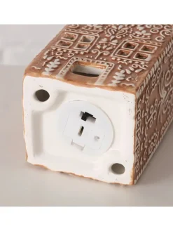 Boltze Dekofiguren & -Objekte<LED-Dekoaufsteller "Gingerbread" in Hellbraun - (B)7,5 x (H)14 x (T)7 cm