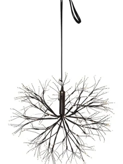 STAR Trading Lichterketten & Dekobeleuchtung|Lichterketten & Deko-Leuchten<LED-Dekohänger "Stardust" in Schwarz - Ø 40 cm
