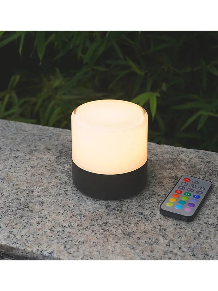 lumisky Außenbeleuchtung|Außenleuchten<LED-Dekoleuchte "Bolo" in Transparent - (H)9,5 x Ø 9,4 cm