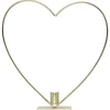 STAR Trading Lichterketten & Deko-Leuchten<LED-Dekoleuchte "Flamme Heart" in Gold - (B)28 x (H)28 cm