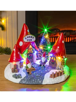 Hollybell Lichterketten & Dekobeleuchtung|Lichterketten & Deko-Leuchten<LED-Dekoleuchte ''Gnome Pub'' in Bunt - (B)22 x (H)16,2 x (T)17 cm