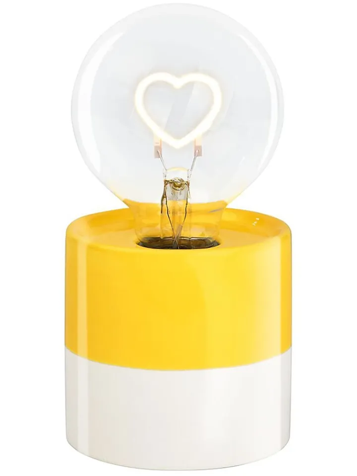 moses. Tischleuchten<LED-Dekoleuchte in Gelb - (H)17 cm