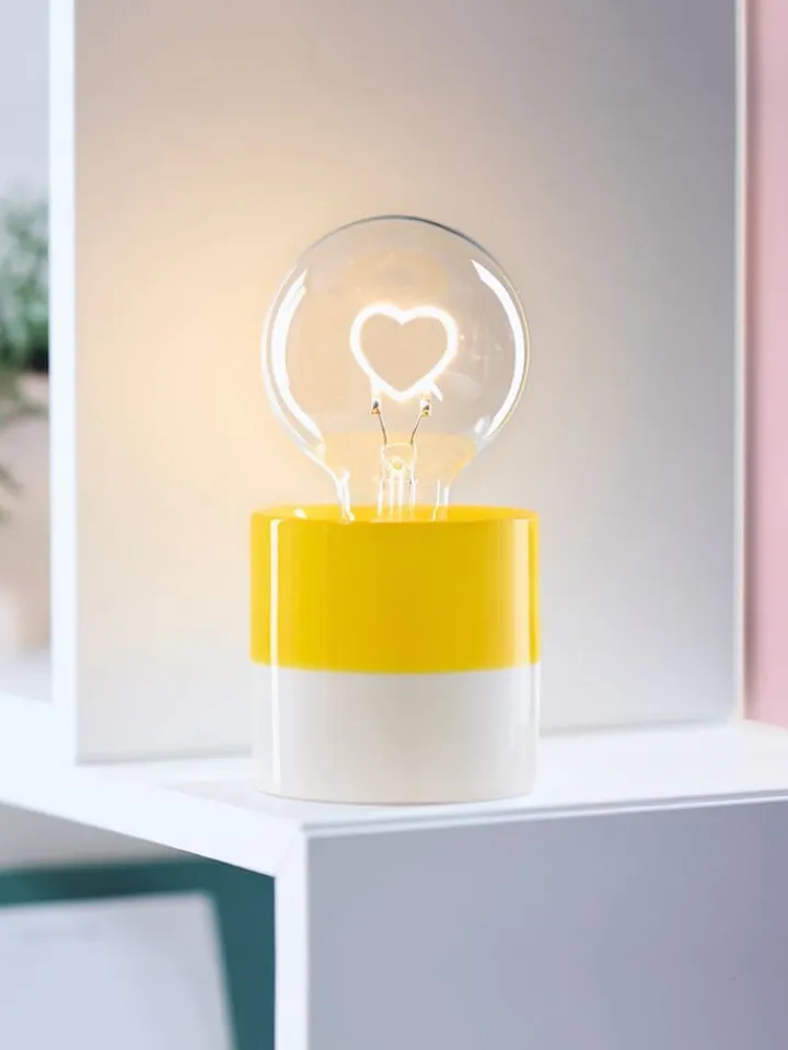 moses. Tischleuchten<LED-Dekoleuchte in Gelb - (H)17 cm