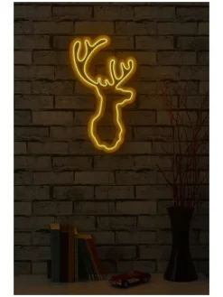 ABERTO DESIGN Lichterketten & Dekobeleuchtung<LED-Dekoleuchte in Gelb - (L)50 x (B)28 cm