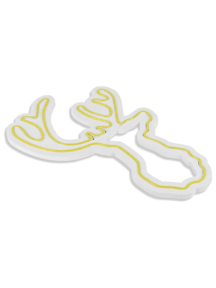 ABERTO DESIGN Lichterketten & Dekobeleuchtung<LED-Dekoleuchte in Gelb - (L)50 x (B)28 cm