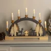 Hollybell Lichterketten & Dekobeleuchtung|Lichterketten & Deko-Leuchten<LED-Dekoleuchte in Hellbraun - (L)5 x (B)45 x (H)33 cm