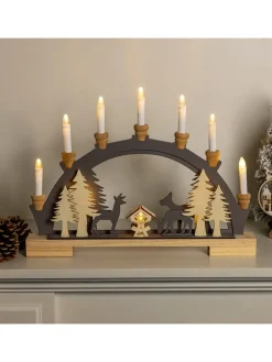 Hollybell Lichterketten & Dekobeleuchtung|Lichterketten & Deko-Leuchten<LED-Dekoleuchte in Hellbraun - (L)5 x (B)45 x (H)33 cm