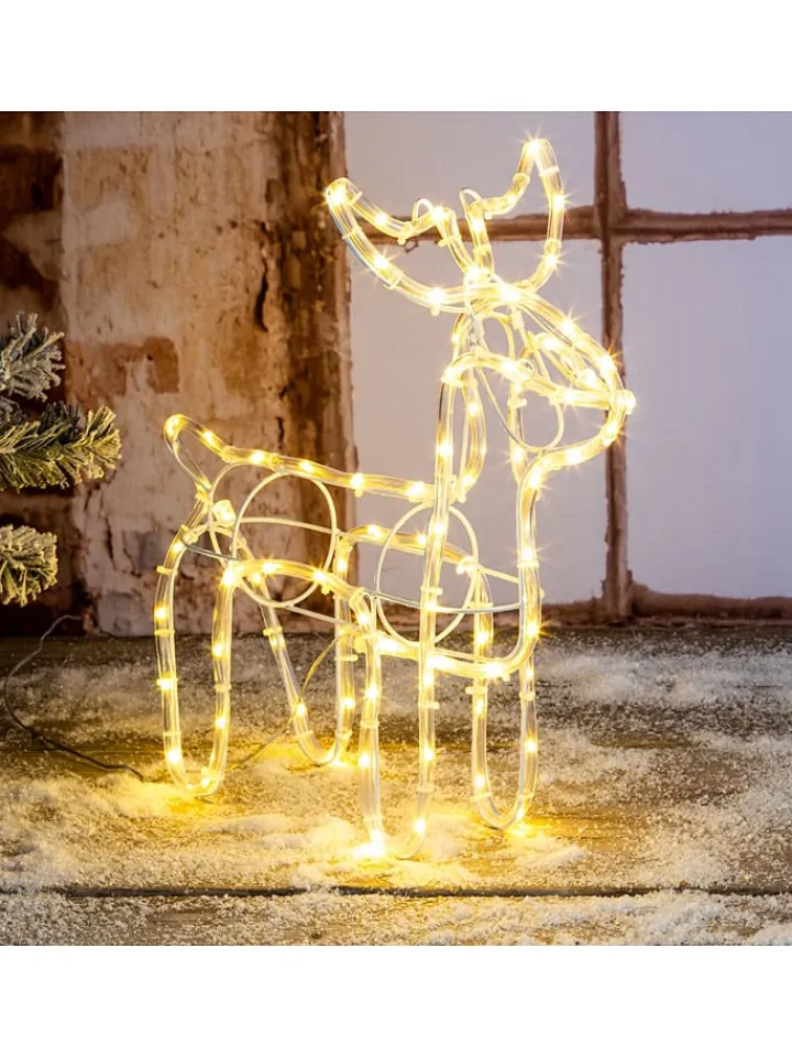 Hollybell Lichterketten & Deko-Leuchten<LED-Dekoleuchte in Warmweiß - (B)46 x (H)46 x (T)18 cm