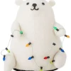 Bloomingville Lichterketten & Deko-Leuchten<LED-Dekoleuchte in Weiß - (B)14 x (H)15 x (T)12 cm