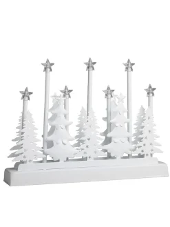 Hollybell Lichterketten & Deko-Leuchten|Lichterketten & Dekobeleuchtung<LED-Dekoleuchte in Weiß - (B)32 x (H)23 x (T)5,5 cm