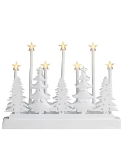 Hollybell Lichterketten & Deko-Leuchten|Lichterketten & Dekobeleuchtung<LED-Dekoleuchte in Weiß - (B)32 x (H)23 x (T)5,5 cm