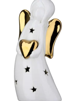 GILDE Lichterketten & Deko-Leuchten<LED-Dekoleuchte in Weiß - (B)9,5 x (H)20 x (T)7 cm