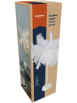 GRUNDIG Lichterketten & Deko-Leuchten<LED-Dekoleuchte in Weiß - (H)30 x Ø 9 cm