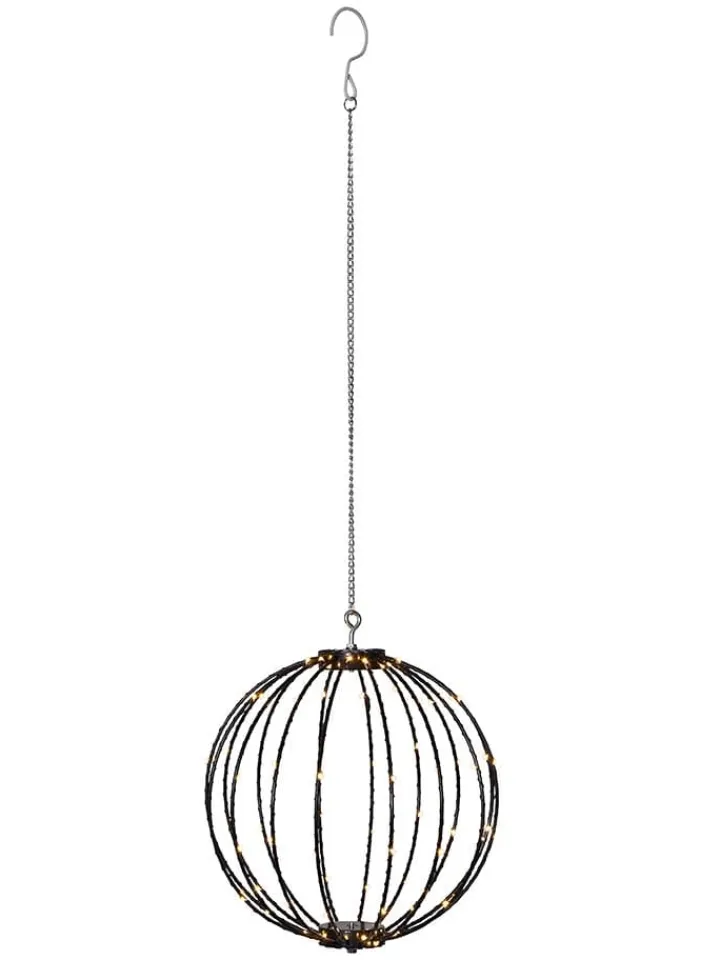 STAR Trading Lichterketten & Deko-Leuchten<LED-Dekoleuchte "Mounty" in Schwarz - Ø 30 cm