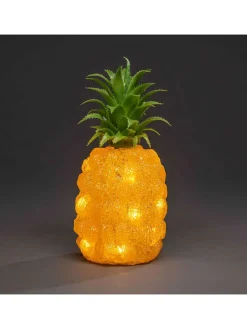 Konstsmide Außenleuchten<LED-Dekoleuchte "Pineapple" in Gelb - (H)26 x Ø 11 cm