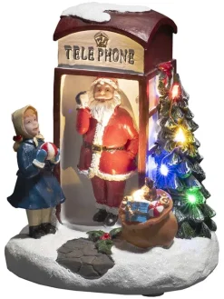 Konstsmide Lichterketten & Deko-Leuchten<LED-Dekoleuchte "Telefonzelle'' in Bunt - (B)12,5 x (H)16,5 x (T)11,5 cm