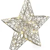 Bizzotto Lichterketten & Deko-Leuchten<LED-Dekoleuchte "Will" in Gold - (B)30 x (H)30 cm