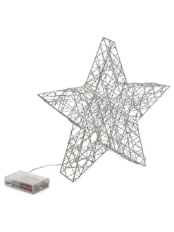 Bizzotto Lichterketten & Deko-Leuchten<LED-Dekoleuchte "Will" in Gold - (B)30 x (H)30 cm