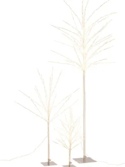 J Line Dekofiguren & -Objekte<LED-Dekoobjekt in Silber - (B)70 x (H)171 x (T)70 cm