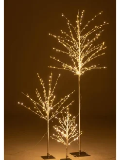 J Line Dekofiguren & -Objekte<LED-Dekoobjekt in Silber - (B)70 x (H)171 x (T)70 cm