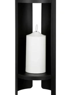 GILDE Lichterketten & Deko-Leuchten<LED-Dekoobjekt "Shelter" in Schwarz - (H)36 cm