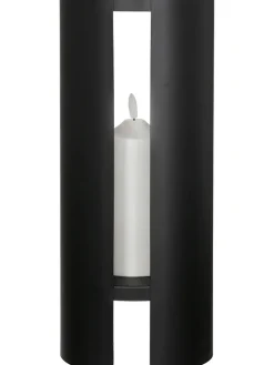 GILDE Lichterketten & Deko-Leuchten<LED-Dekoobjekt "Shelter" in Schwarz - (H)36 cm
