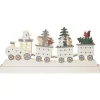 STAR Trading Lichterketten & Deko-Leuchten<LED-Fensterleuchter "Forest Friends" in Weiß/ Bunt - (L)37 x (B)17 cm