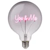 Butlers Leuchtmittel<LED-Glühlampe BRIGHT LIGHT You & Me in Pink