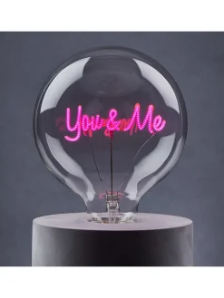 Butlers Leuchtmittel<LED-Glühlampe BRIGHT LIGHT You & Me in Pink